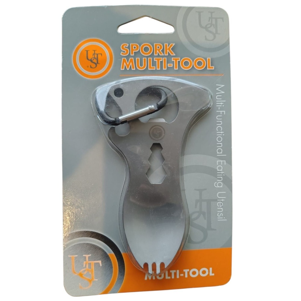 UST Tool a Long Multi Tool Pocket Keychain Bug Out Bag Survival Gear/spork